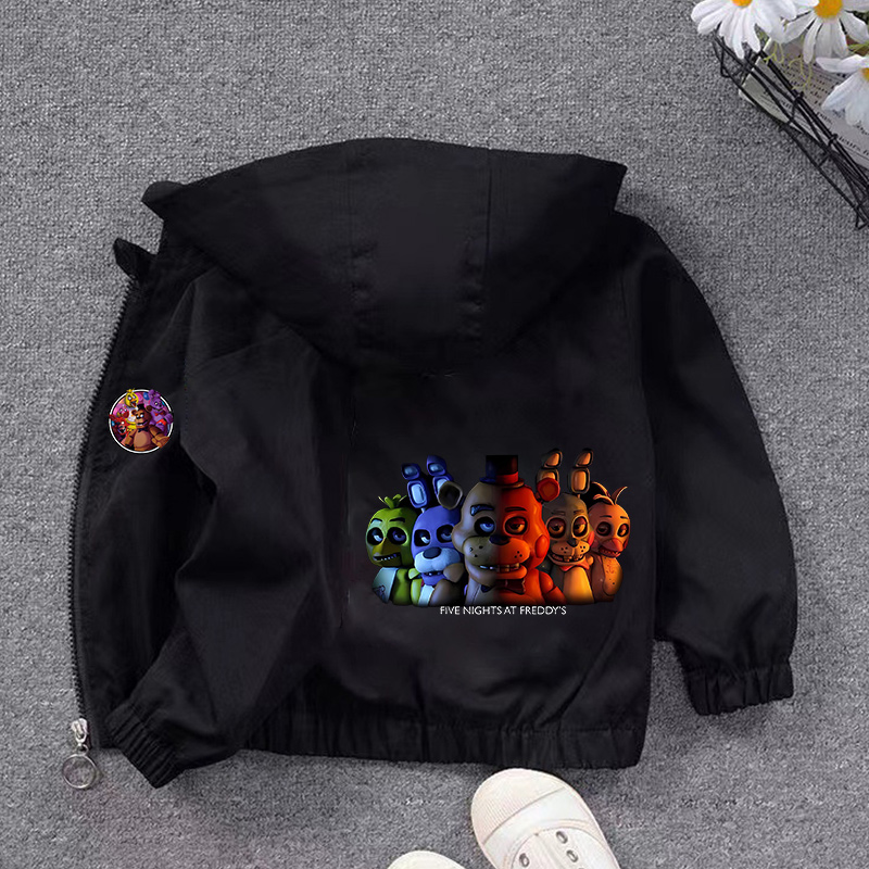 Running Gear For Kids - Jaket Berkerudung Fnafs untuk Anak Laki-laki