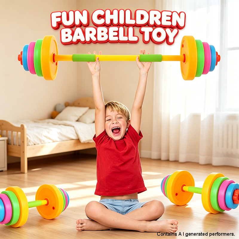 Running Gear For Kids - Set Peralatan Kebugaran Mainan Barbel Dumbbell