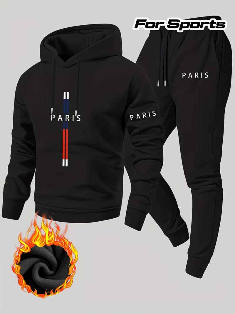 Running Gear Outdoor - Setelan Dua Potong Kasual Urban Pria:
