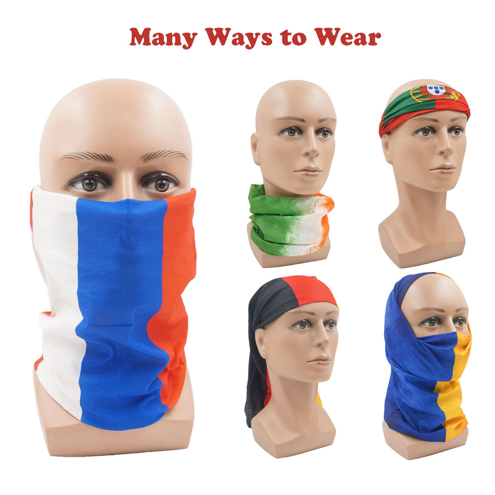 Running Gear Outdoor - Bandana bendera nasional Gaiter Wajah &