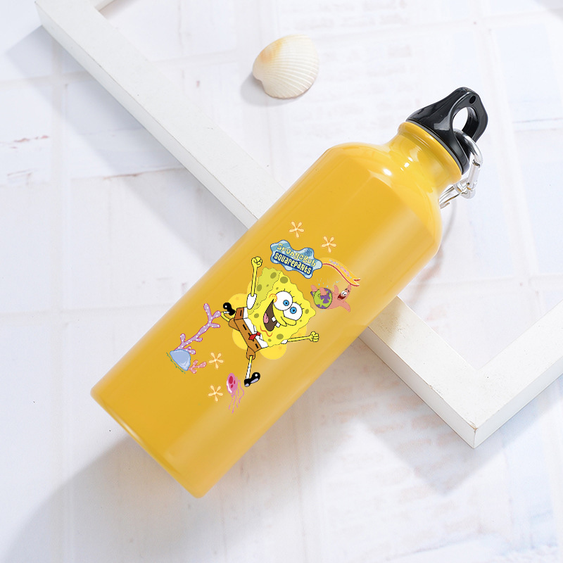 Botol Air Aluminium SpongeBob  - Running Gear Water ulasan dan harga