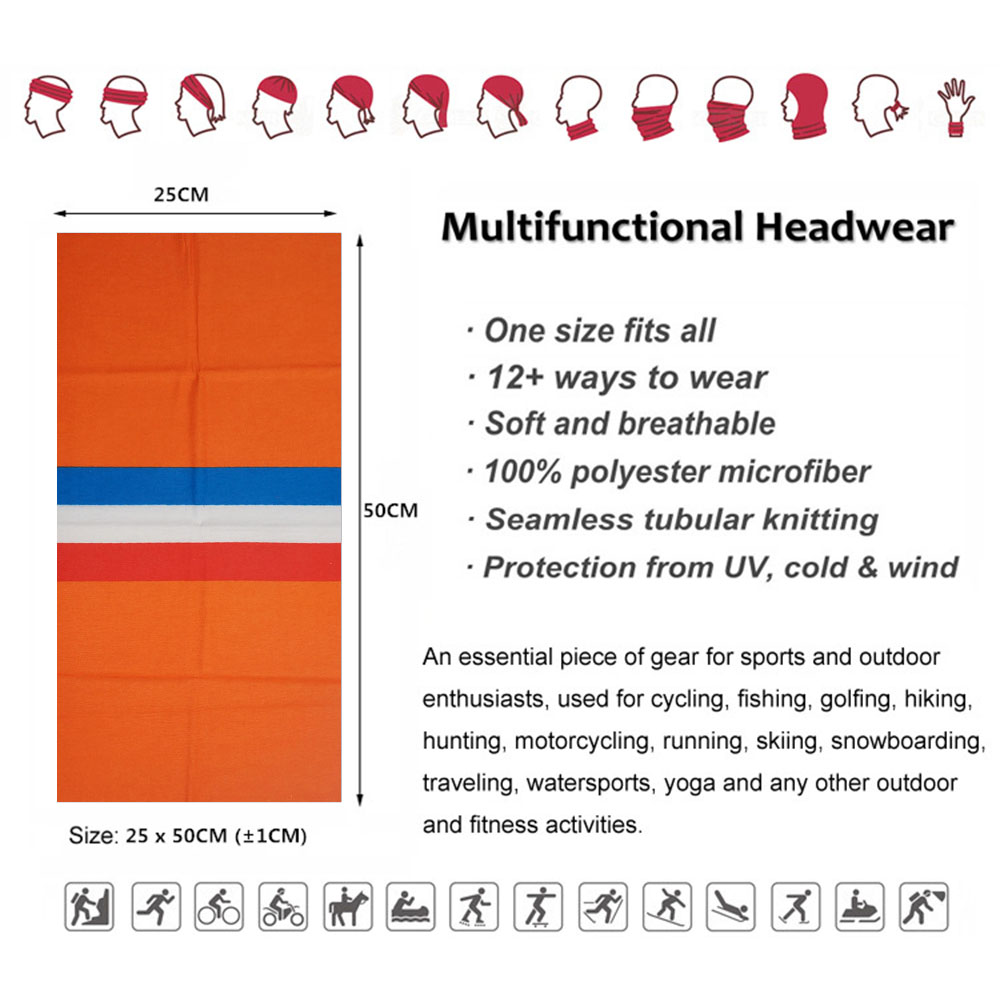 Bandana bendera nasional Gaite - Running Gear Outdoor ulasan dan harga